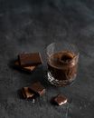 Chocolate Drink Near Chocolate Bar