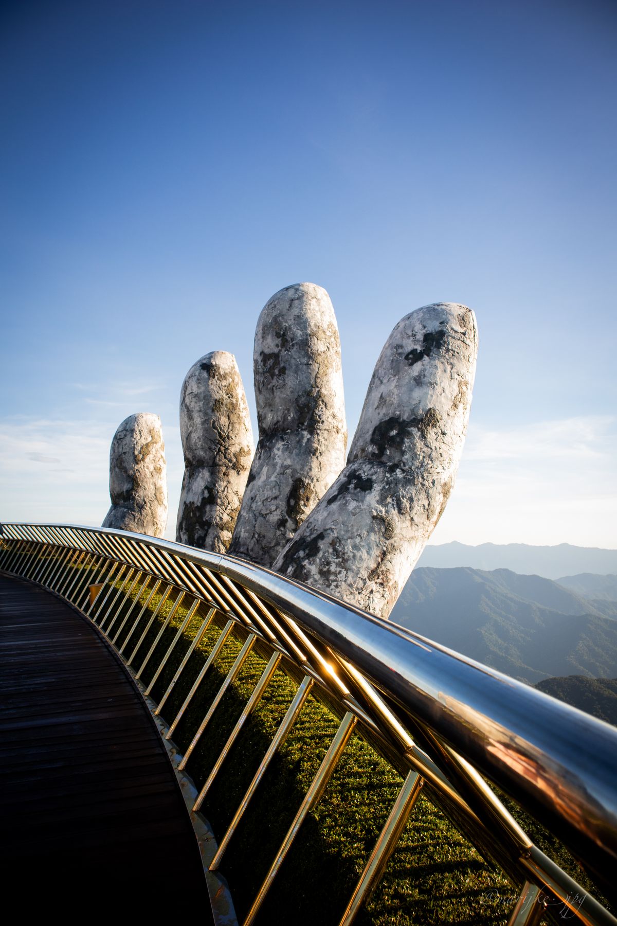Golden Bridge in Ba Na Hills Golden Bridge in Ba Na Hills
