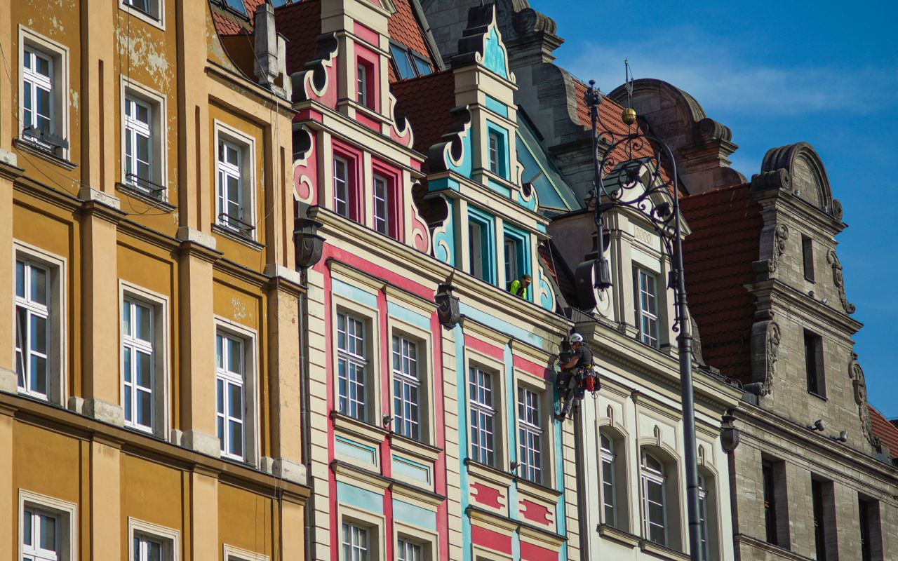 vibrant and ornate historical architecture in wroc aw poland showcasin