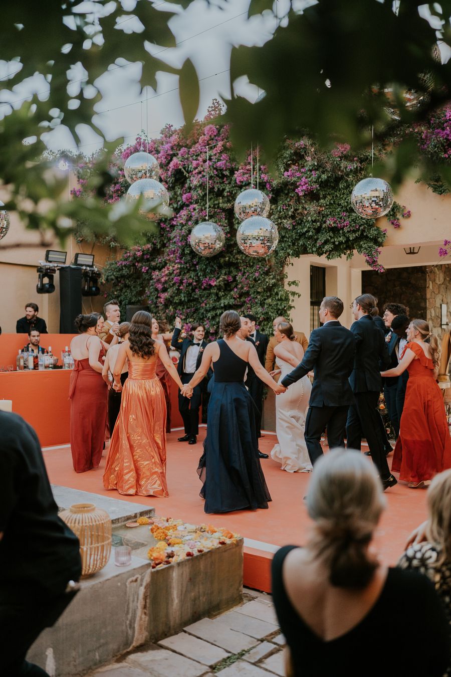 Beautifully decorated wedding reception