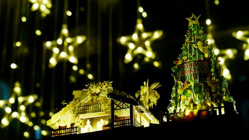 Free stock photo of christmas decoration, christmas lights, christmas ornaments