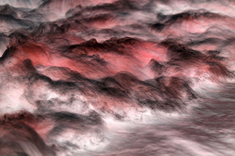 Surreal abstract composition of pink and grey waves. Photo by Landiva Weber on Pexels