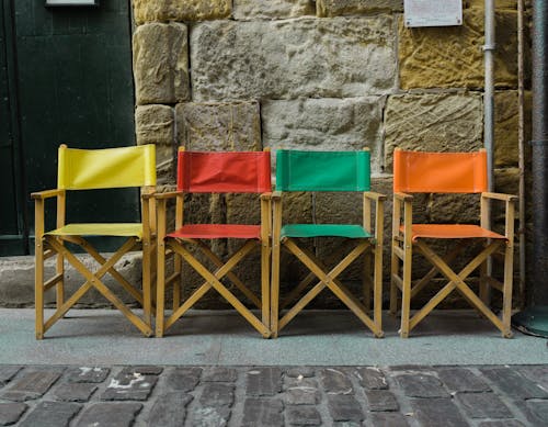 Free stock photo of chairs, color, colour