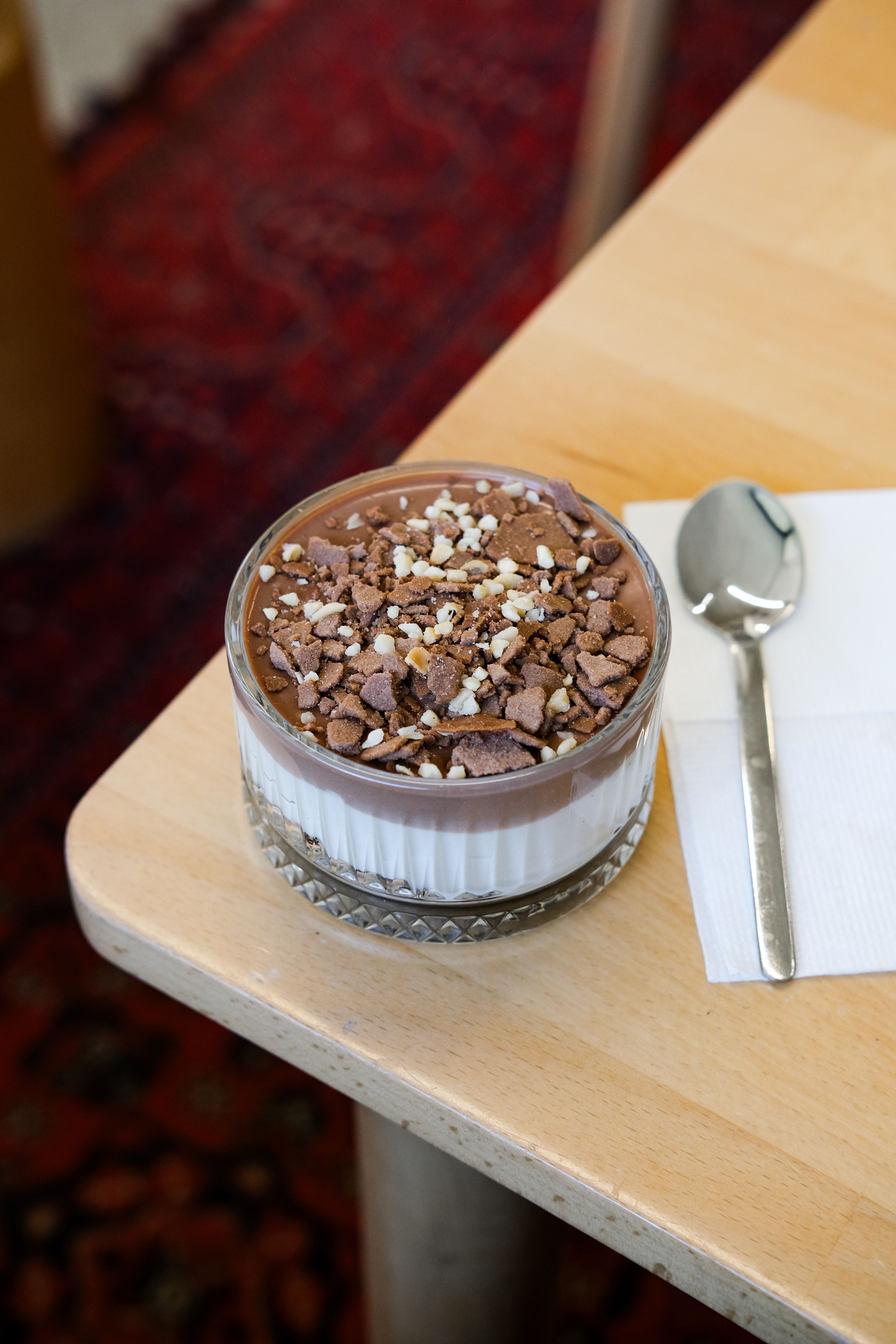 Delicious Chocolate Mousse Dessert on Table · Free Stock Photo