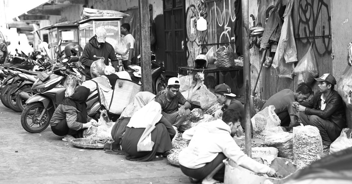 Java Streets Bustling Street Market Scene in West Java · Free Stock Photo