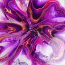 Purple and Green Flower Petals