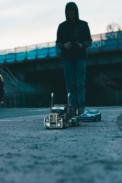 Free Remote Control RC Semi Truck Stock Photo