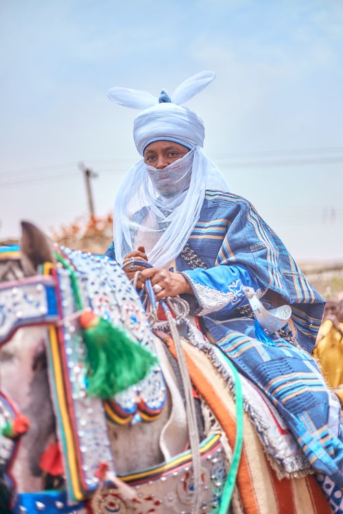 African Rider Traditional Nigerian Rider in Cultural Attire · Free Stock Photo