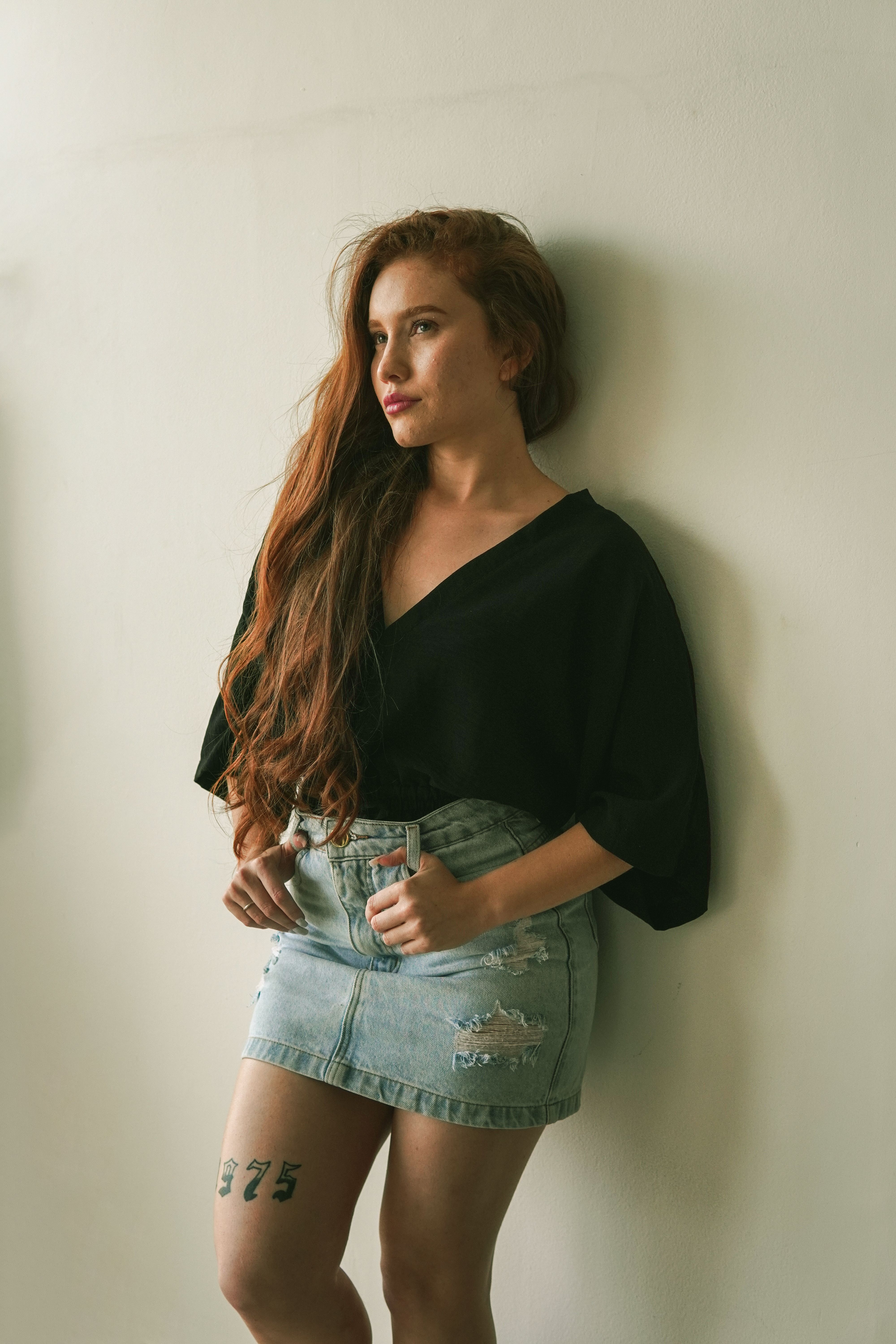Saia Jeans Longa