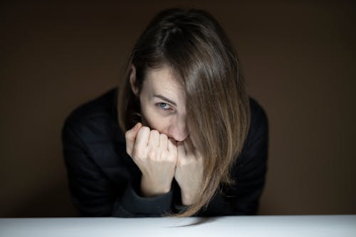 Woman in Black Sweater