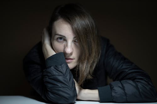 Woman Near Table