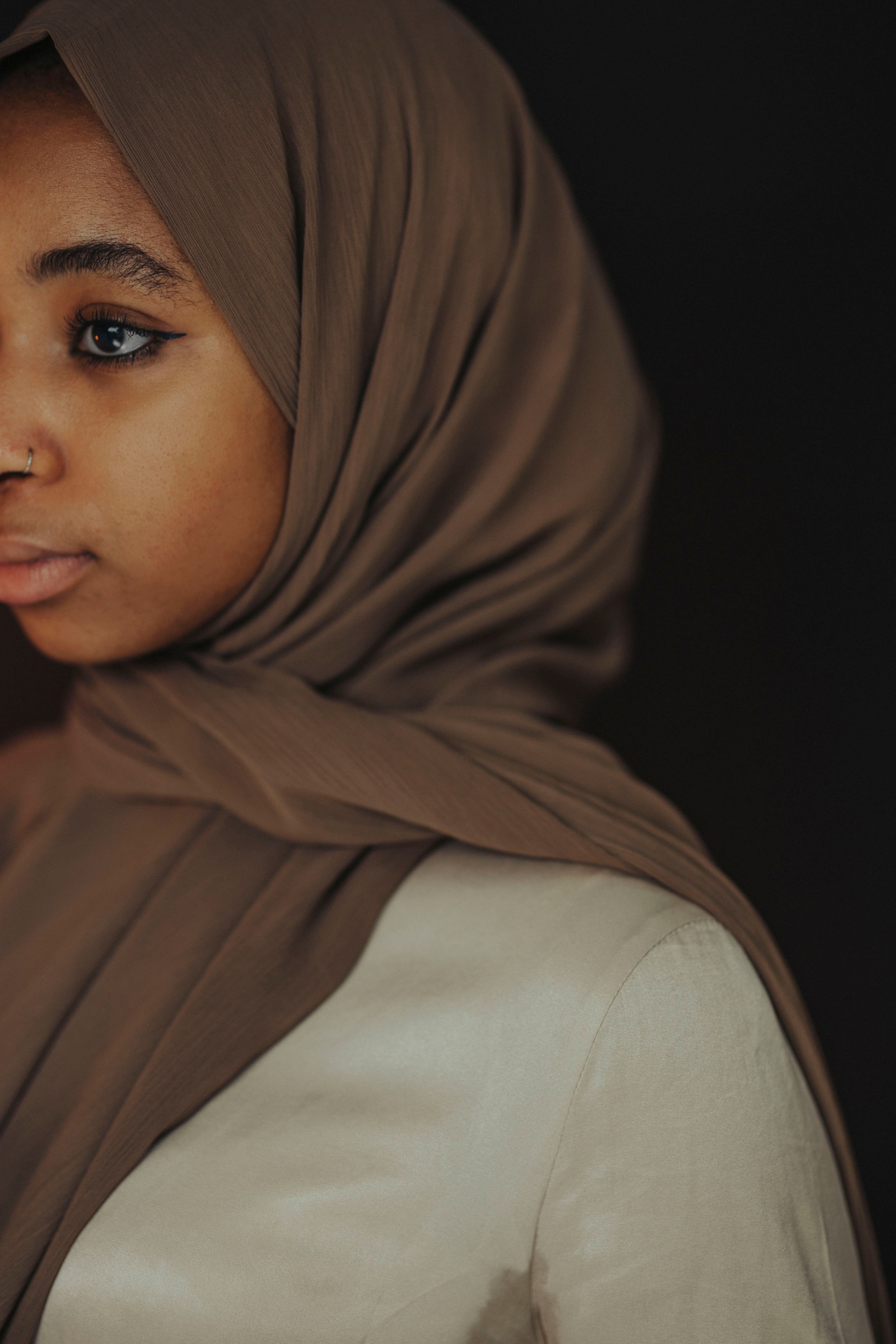 Photo Of Woman Wearing Brown Hijab · Free Stock Photo
