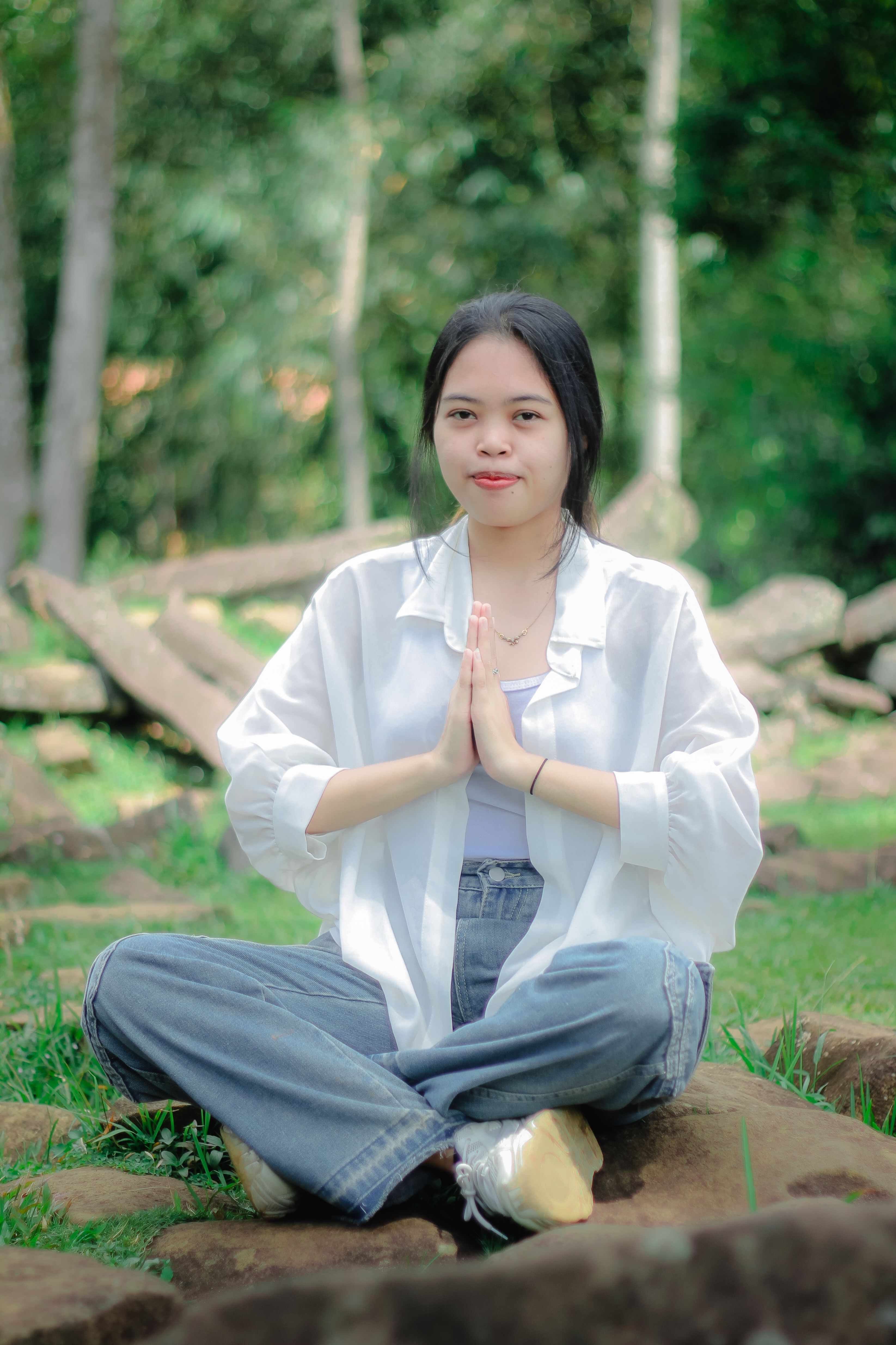 Rituels de relaxation en pleine nature - illustration