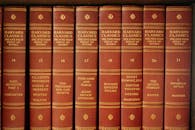 Elegant Shelf of Harvard Classics Collection
