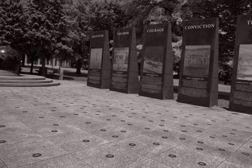 Free Nashville Bicentennial Mall: World War II Memorial  Stock Photo