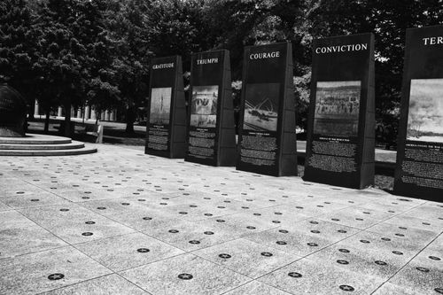 Free Nashville Bicentennial Mall: World War II Memorial  Stock Photo