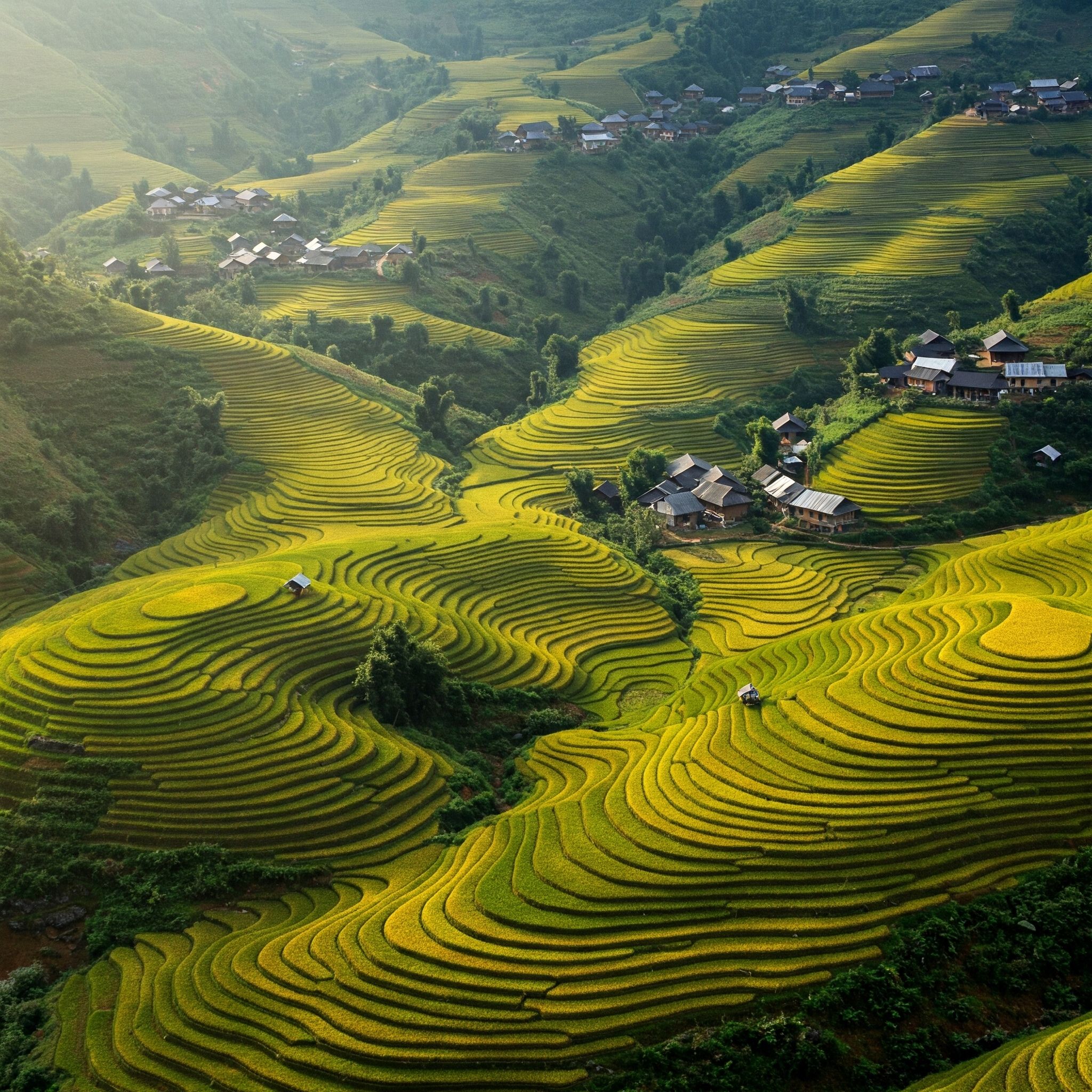 Stunning Terraced Rice Fields in Vietnam · Free Stock Photo