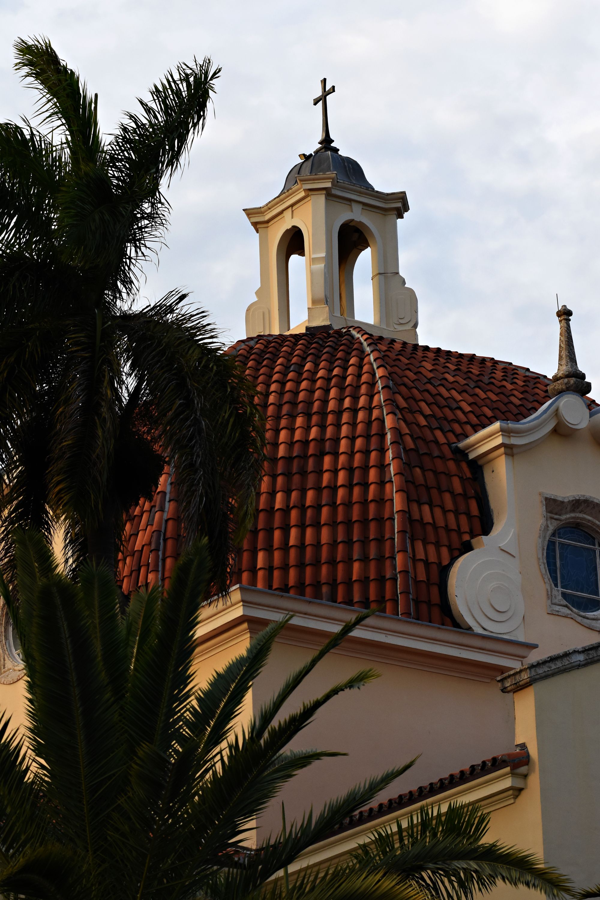 Iconic Coral Gables church dome at sunset