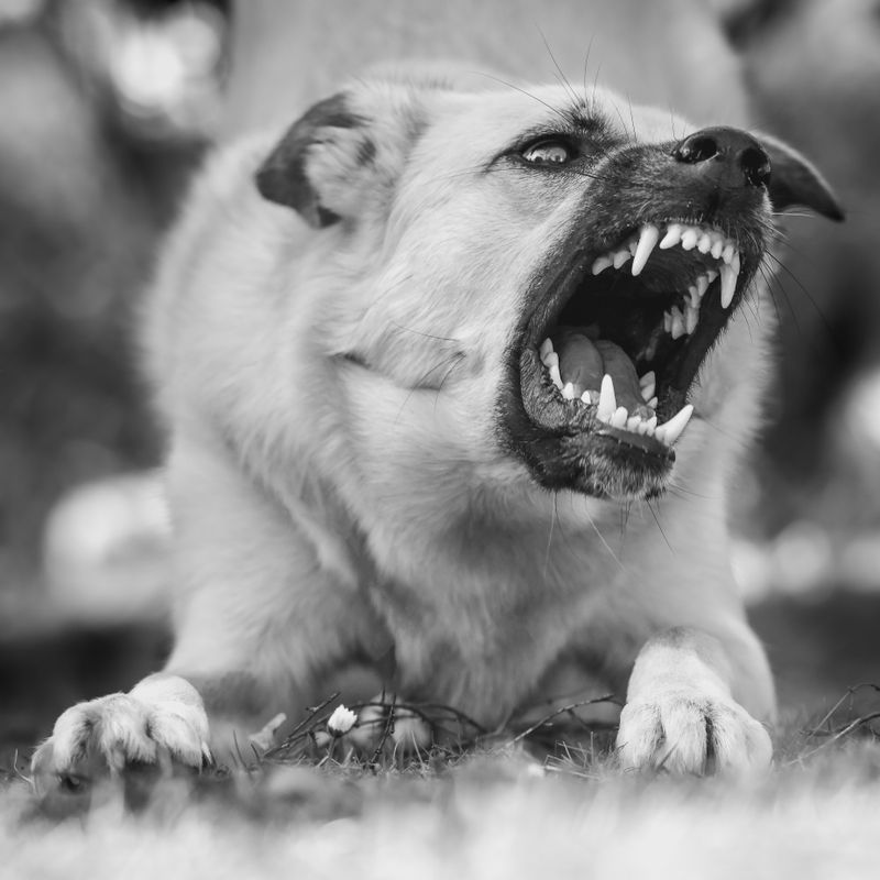 Havlayan köpek portresi