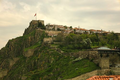 Free Explore the historic Ankara Castle overlooking the cityscape with lush greenery and ancient architecture. Stock Photo