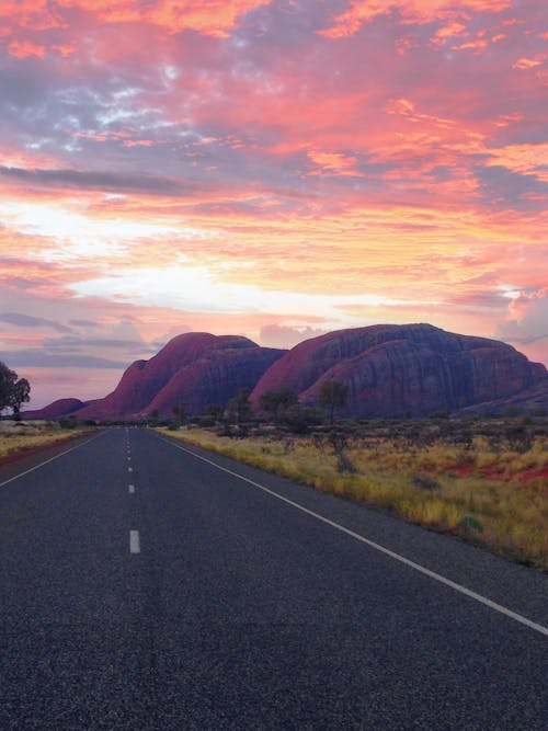 Free stock photo of kata tjuta, northern territory, road