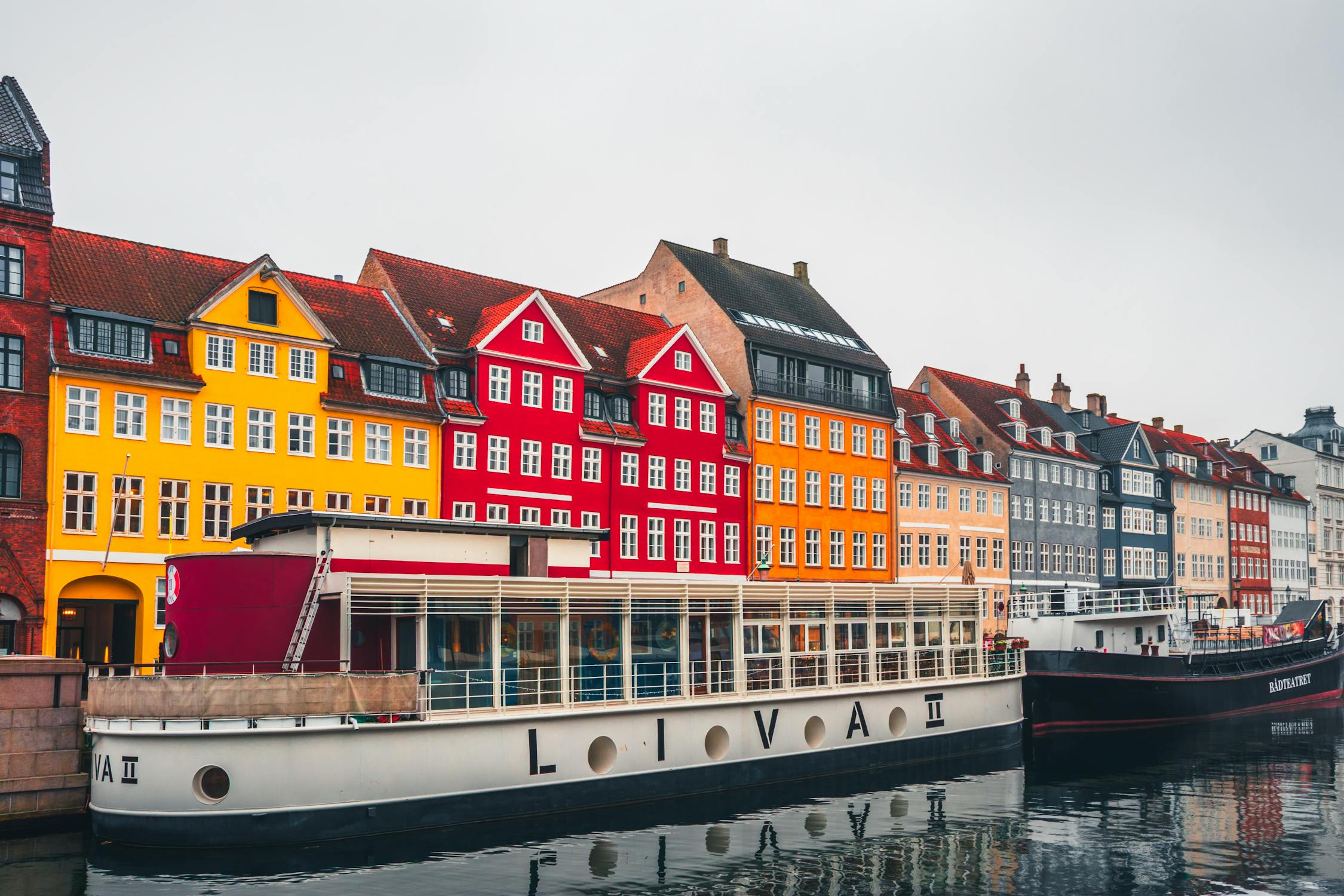 Colorful Nyhavn Canal in Copenhagen, Denmark