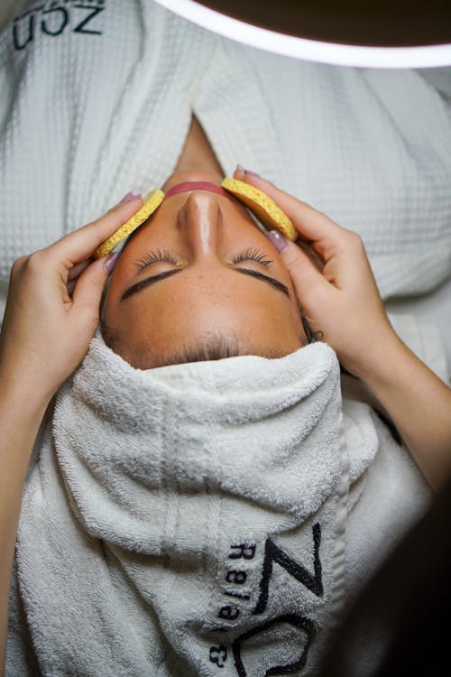 Free Woman in White Towel Stock Photo