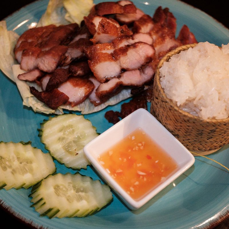 Thai Basil and Roasted Garlic Sticky Rice