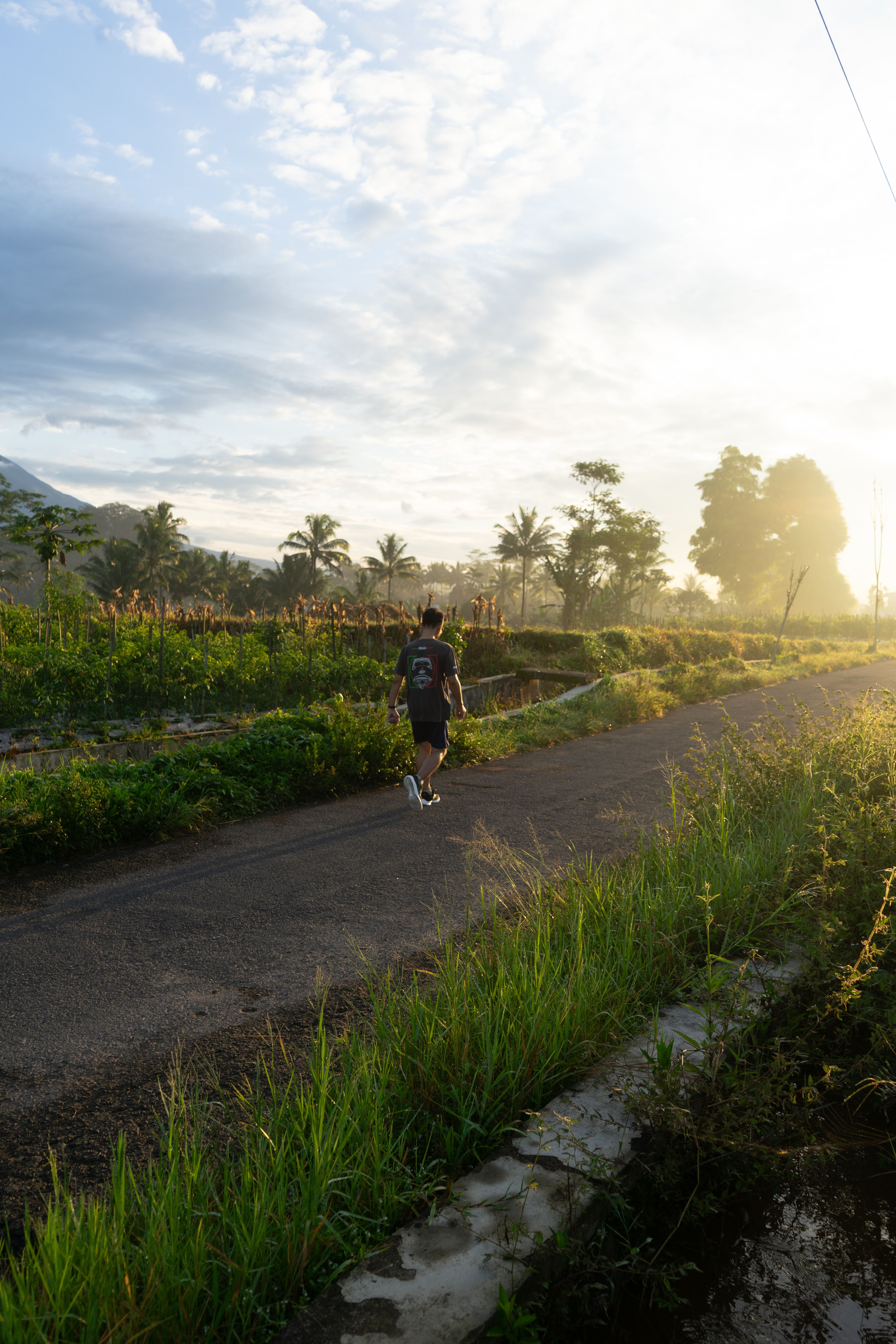 Jogging at Sunrise in Central Java Countryside · Free Stock Photo