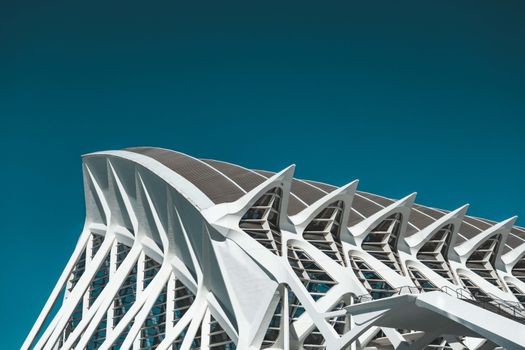 Dynamic architectural structure in València's City of Arts and Sciences.