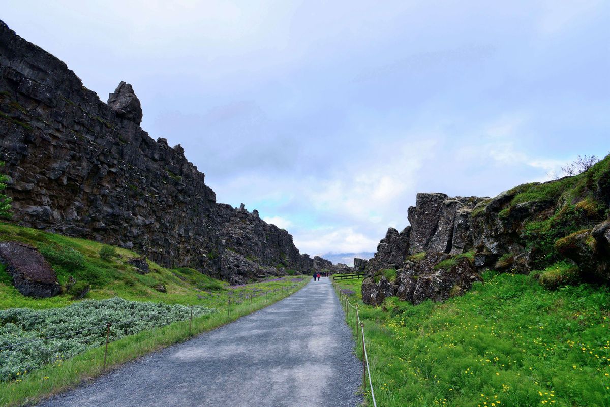 The rift valley of Thingvellir National Park, Iceland