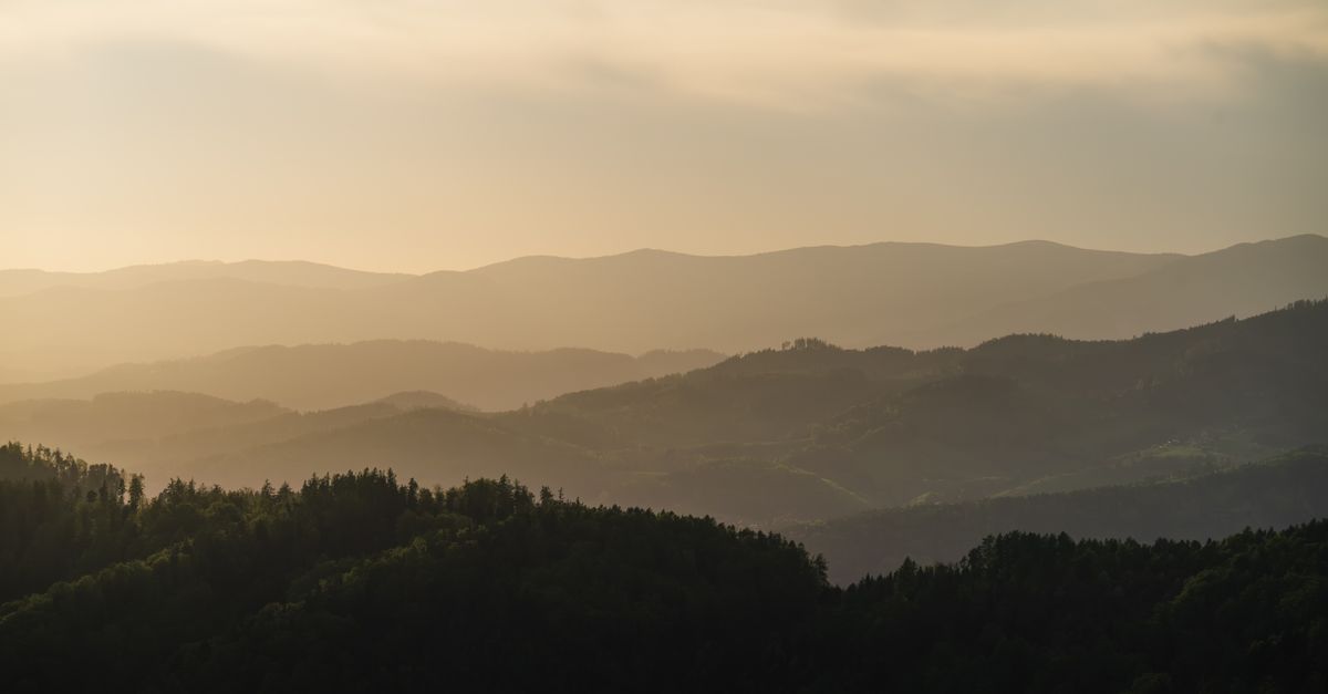 Graz Sunset Peaceful Mountain Sunset in Graz, Austria · Free Stock Photo