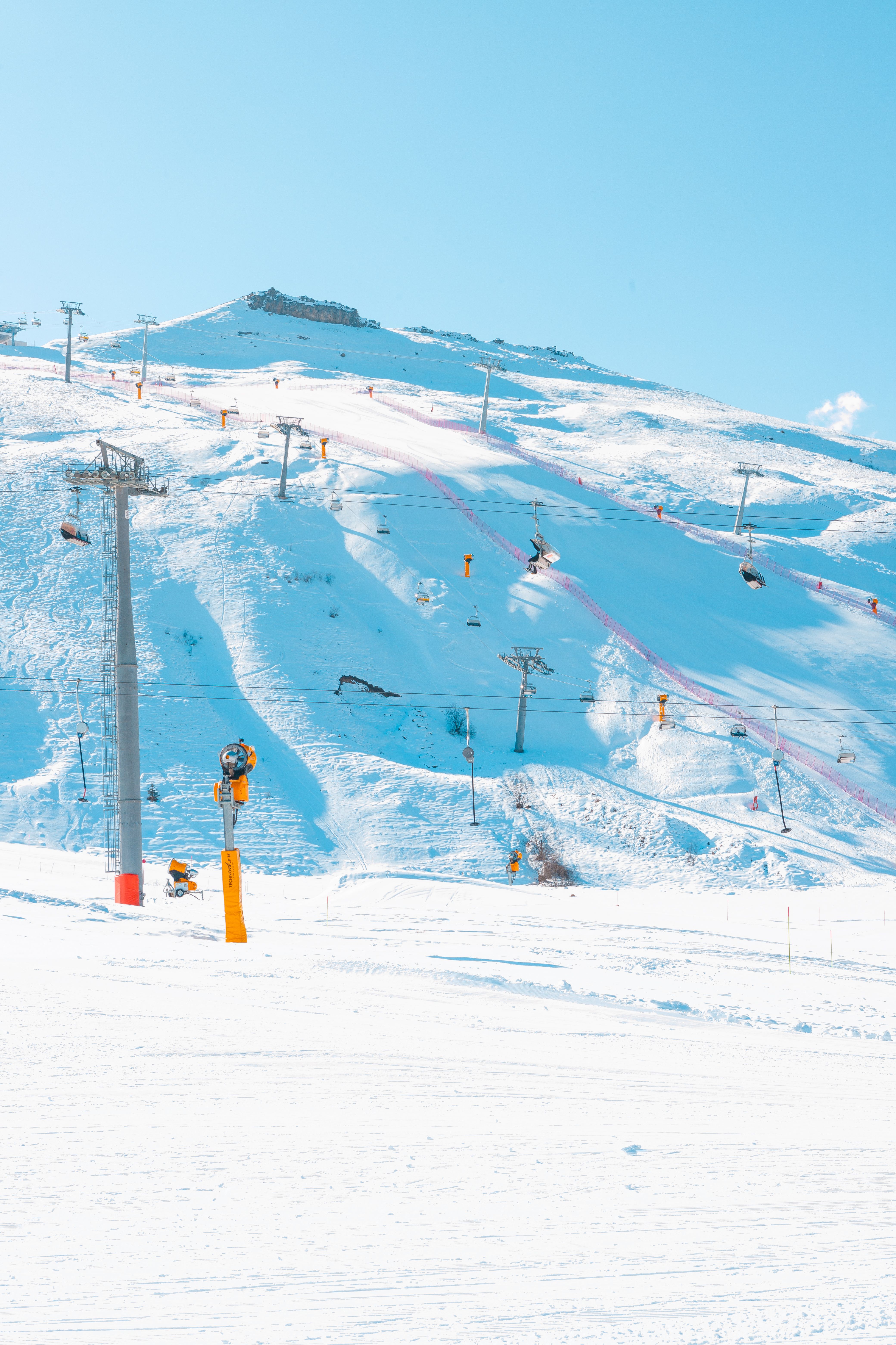 Scenic Winter Landscape in Baku's Snow-Covered Hills · Free Stock
