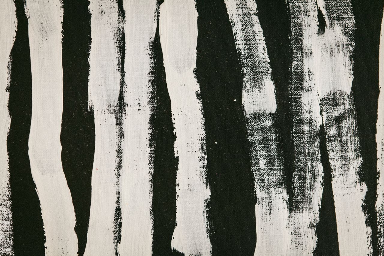 A minimalist painting, which illustrates "Still Space."
