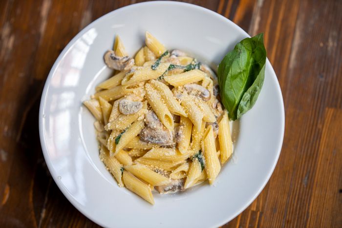 Seafood and pasta dish at La Nonna