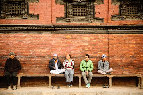 Free stock photo of brick walls, men, nepal