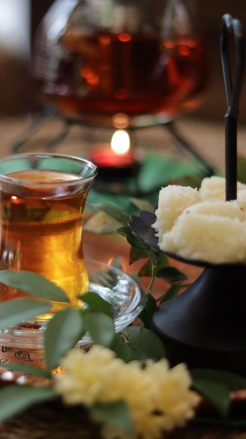 Free A simple but genuine excuse for socializing and chatting: "Tea" Stock Photo