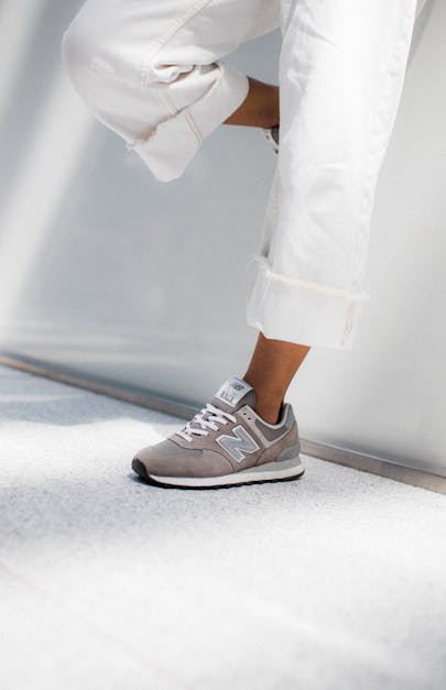 Gray New Balance Sneakers · Free Stock Photo