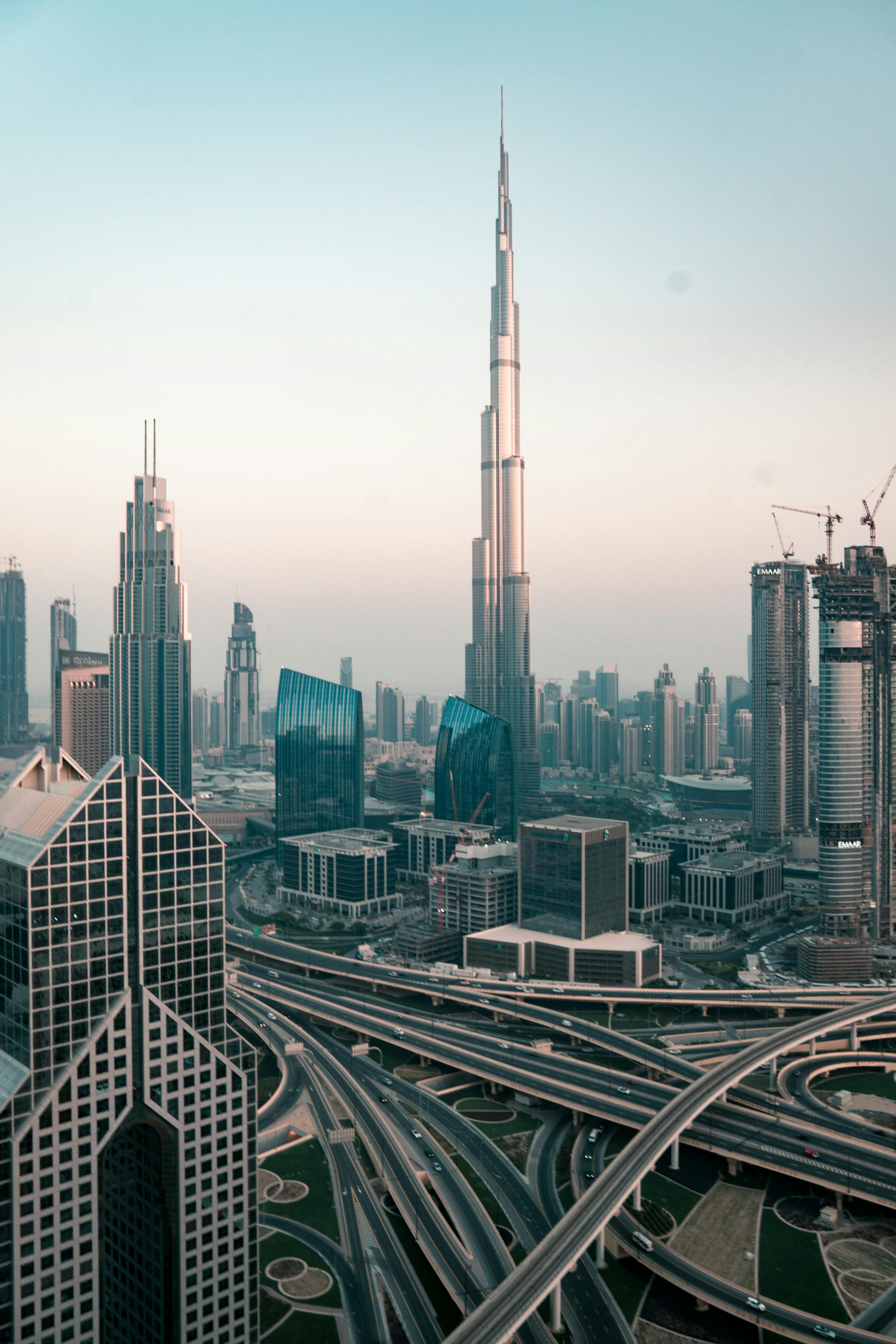 8k Uhd Wallpaper, Dubai Marina, Cityscape, Skyscrapers, Metropolis, Skyline  - Wallpaperforu