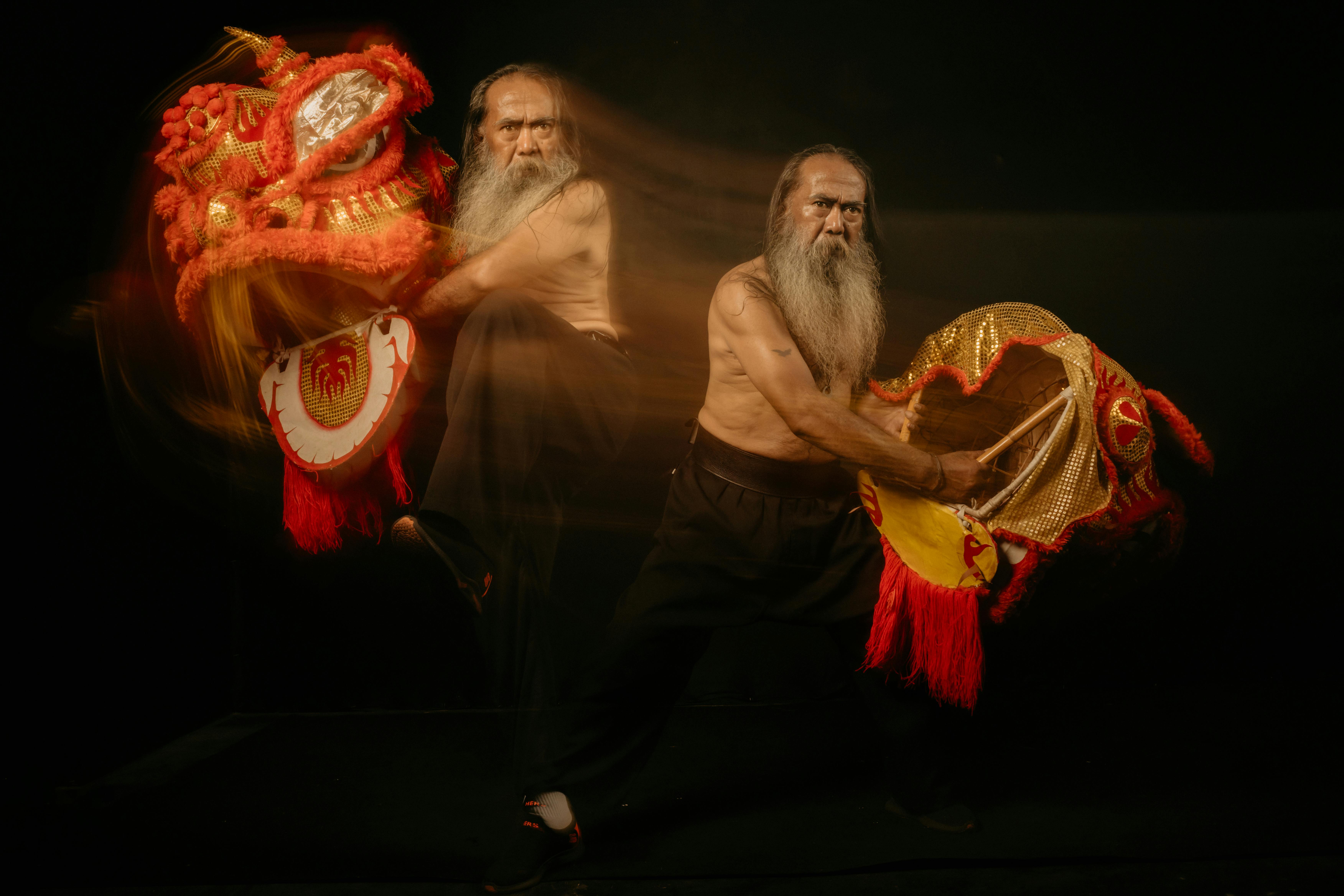 Dynamic Motion Capture of Lion Dance Performer · Free Stock Photo