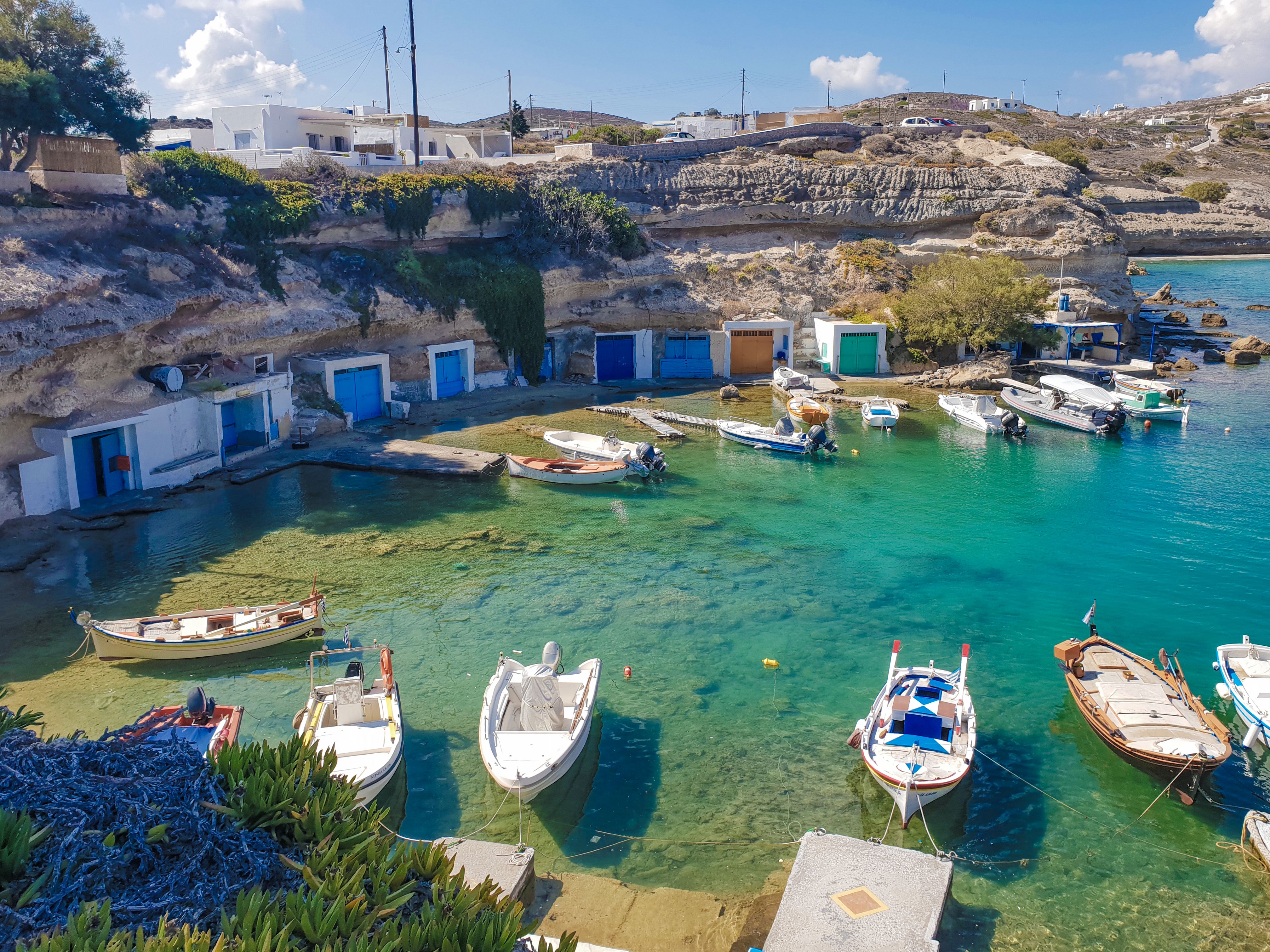 Milos wine and capers