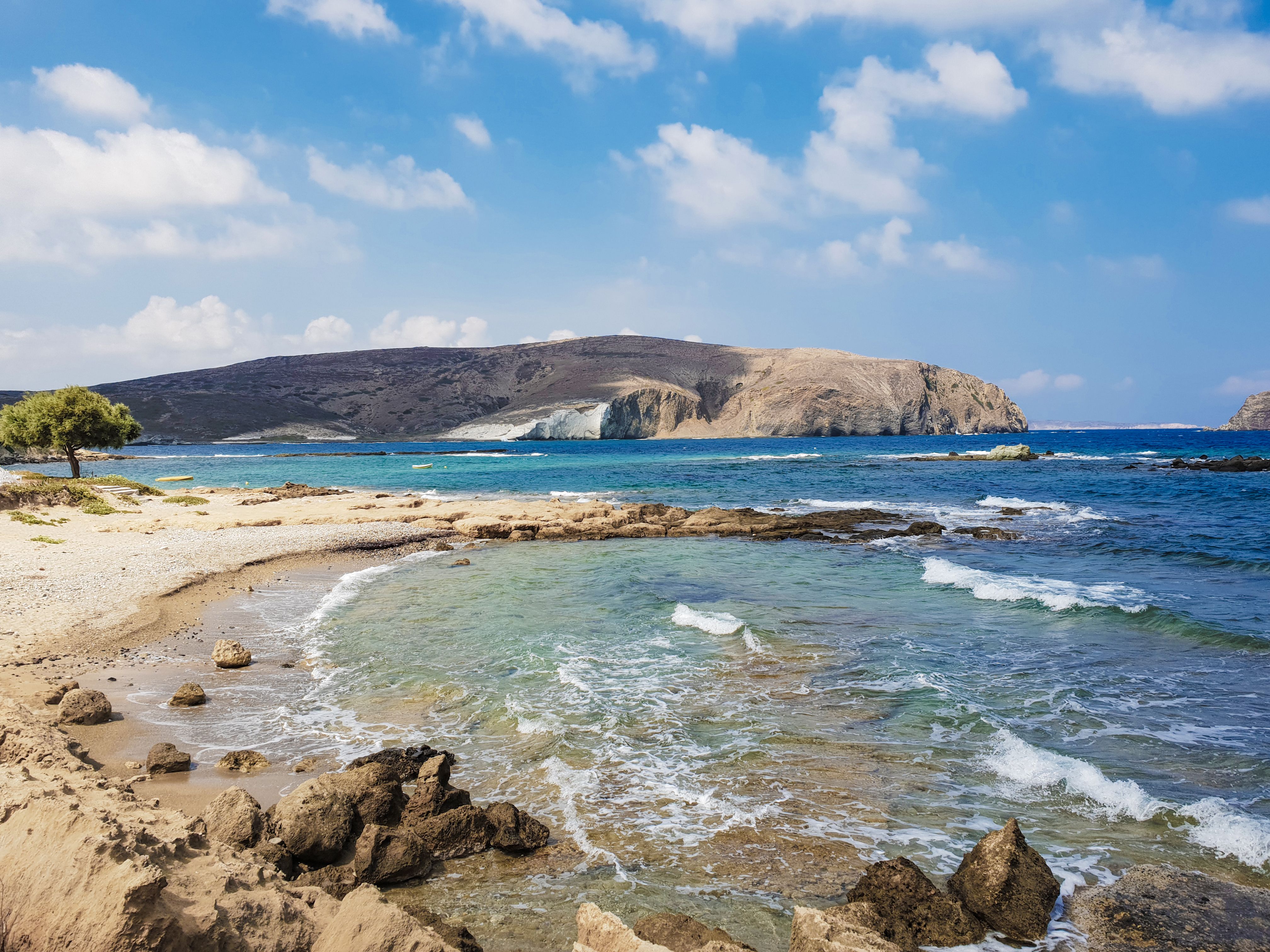 Beach with clear turquoise water on Gavdos