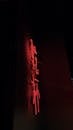 Neon Red Sign in Dark Ambiance, Rio