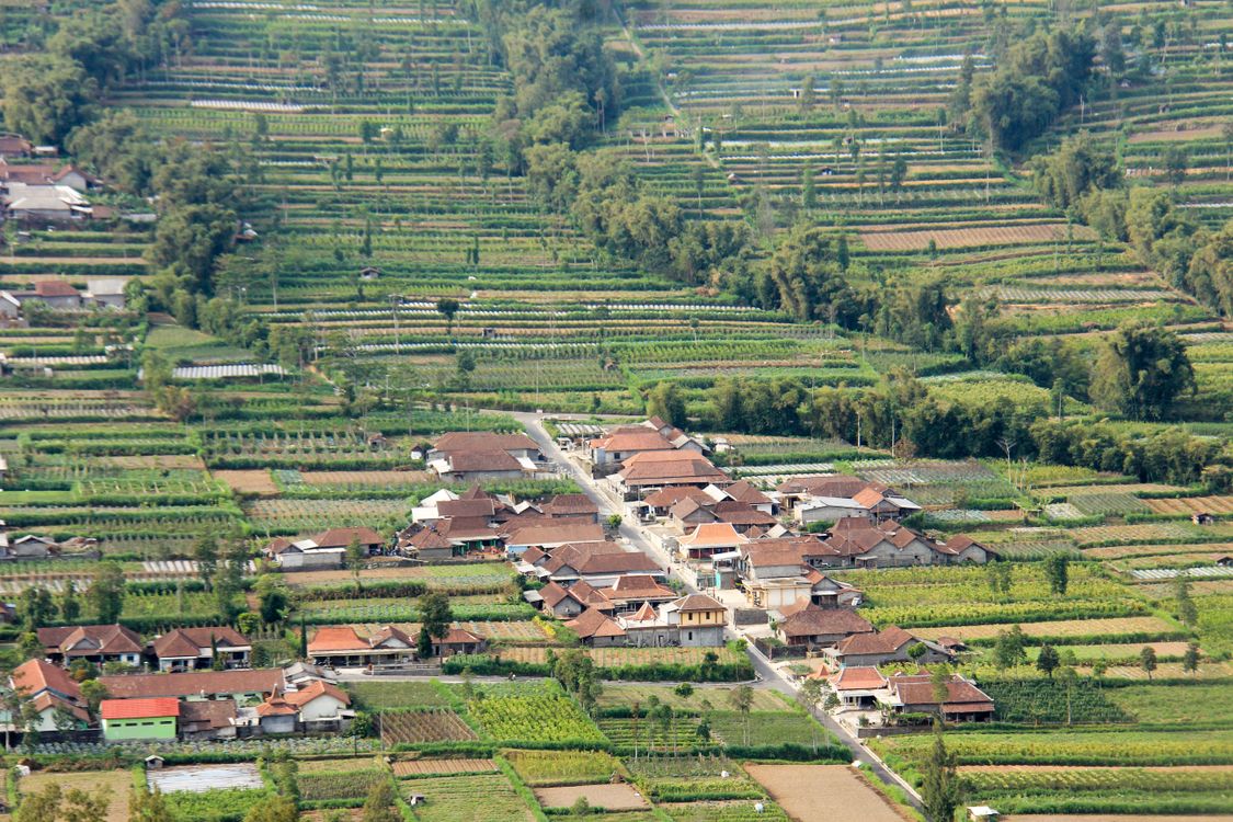 Village In Java Indonesia Aerial View of Rural Village in Central Java · Free Stock Photo
