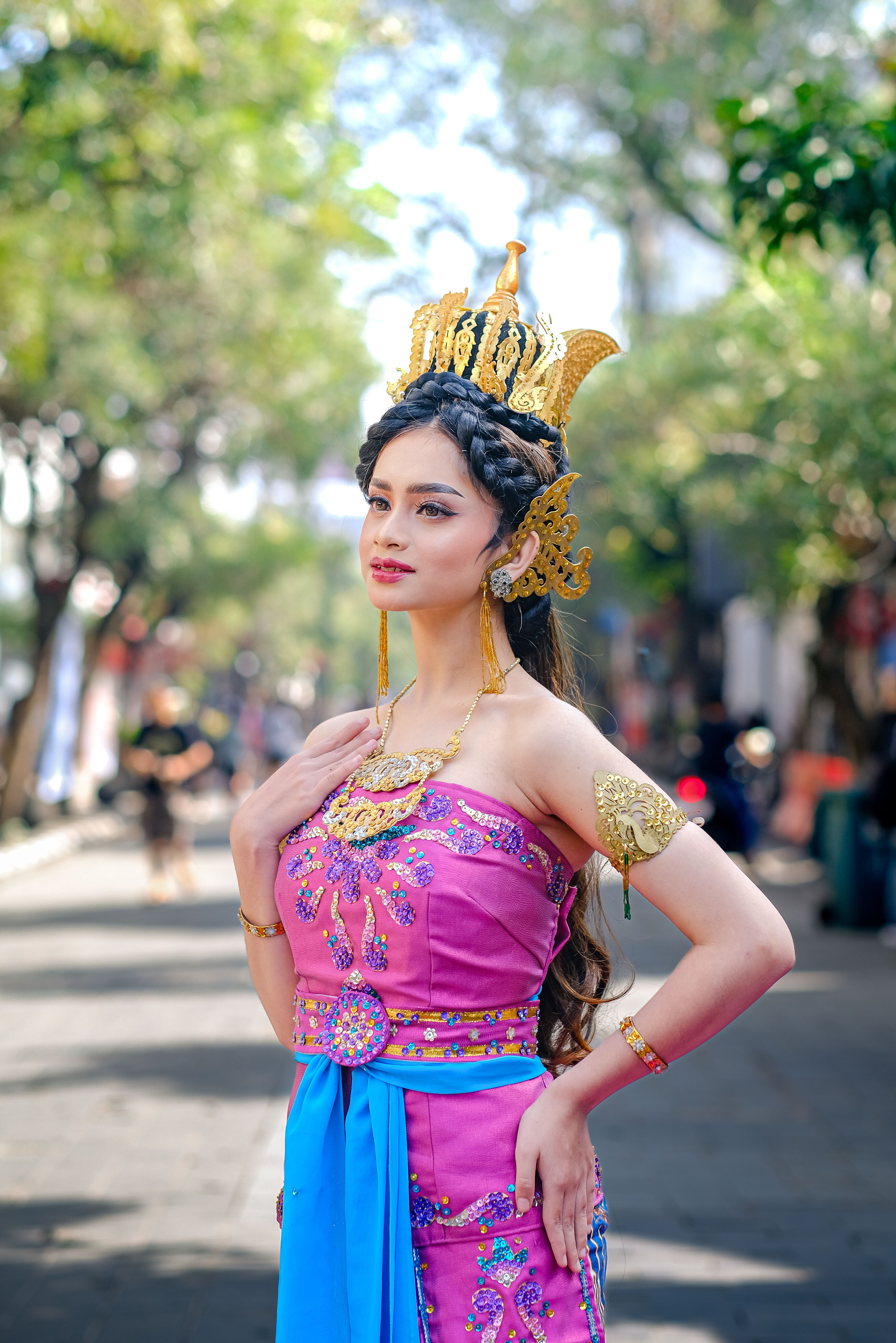 Cultural Portrait of Indonesian Woman in Traditional Dress Free Stock Photo Cultural Portrait of Indonesian Woman in Traditional Dress Free Stock Photo