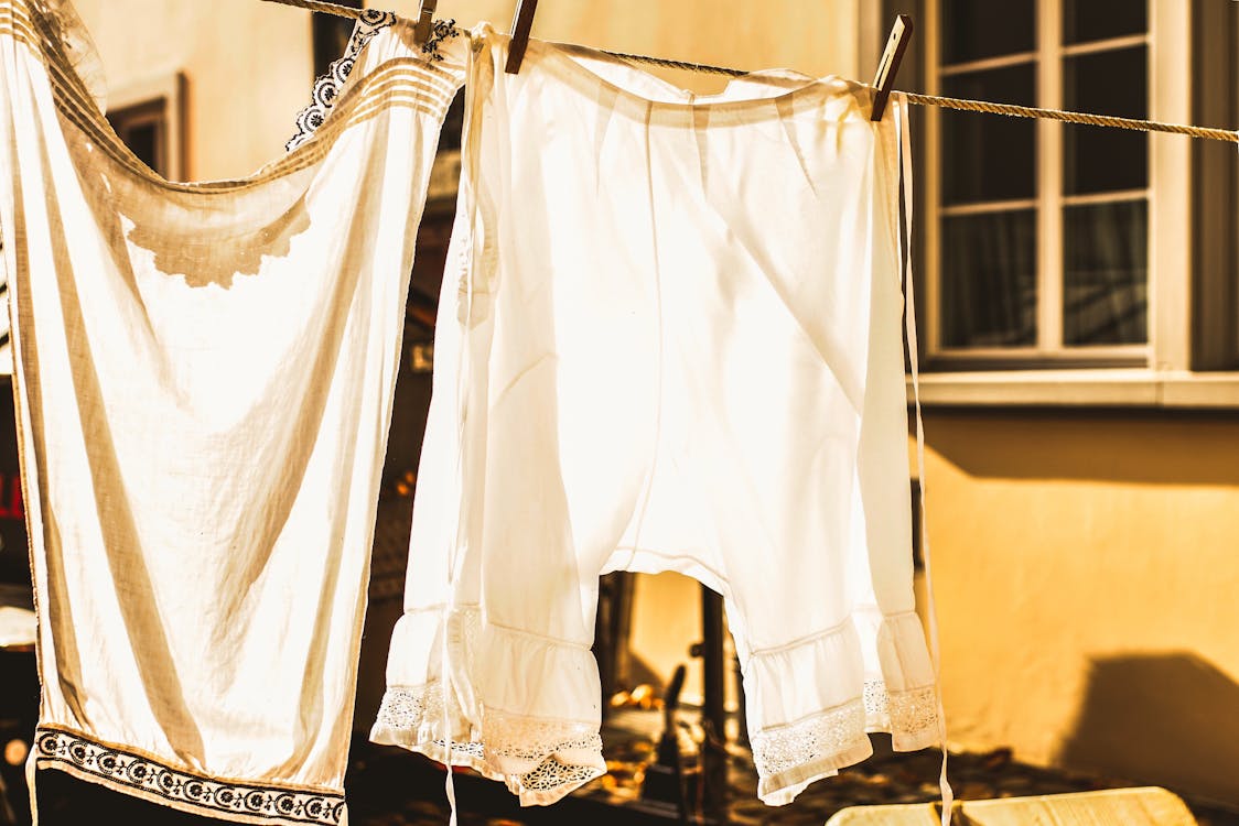 White Bottoms on Clothes Line