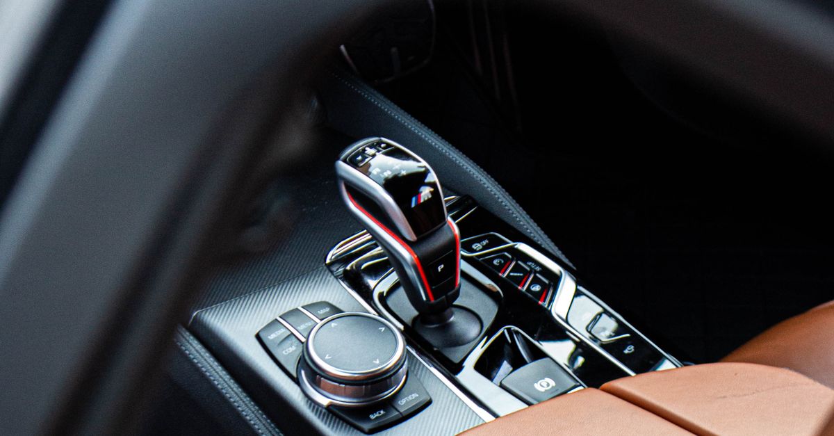 Modern Luxury Car Interior with Gear Shift · Free Stock Photo