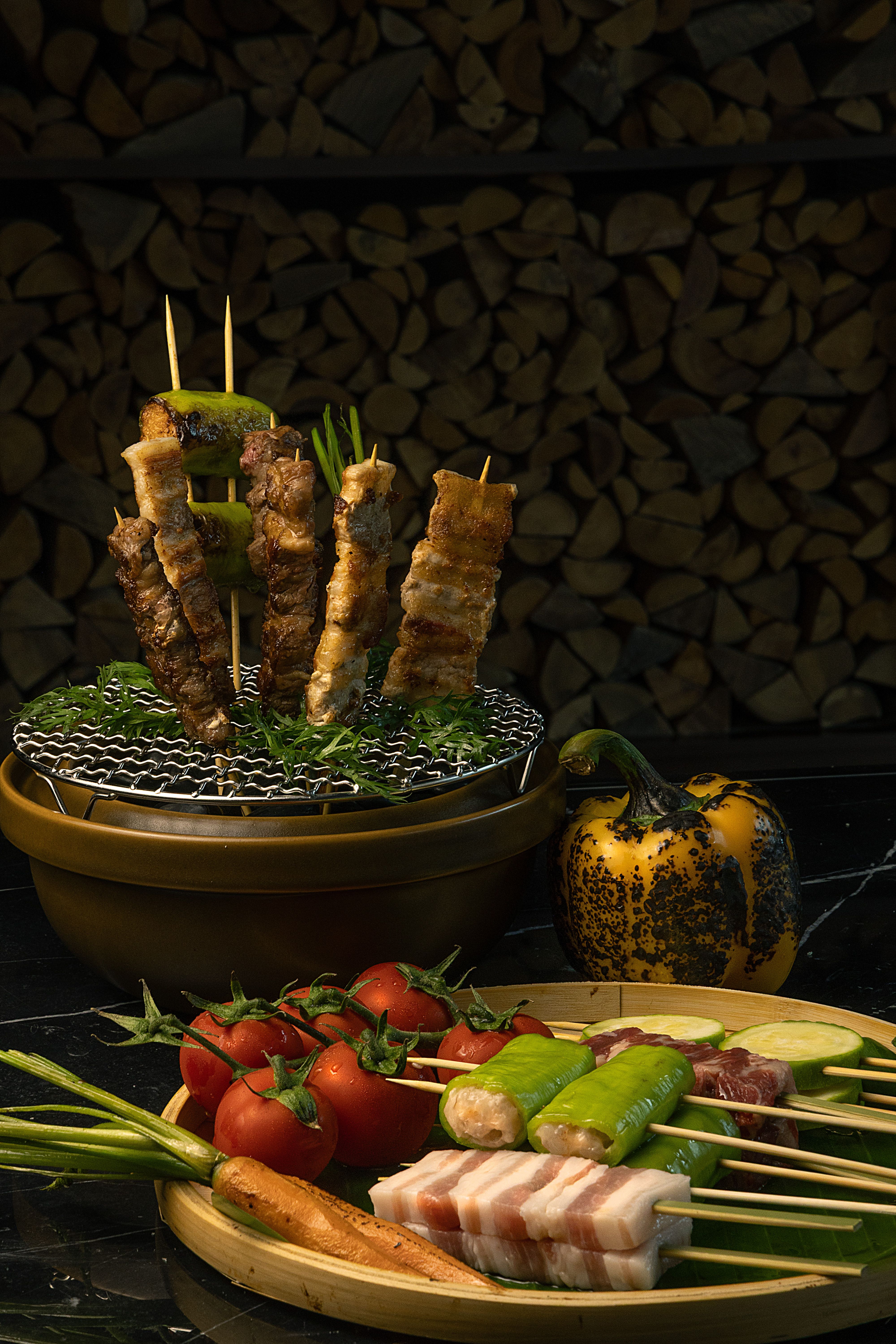 Accords mets vins barbecue été recettes grillades - illustration