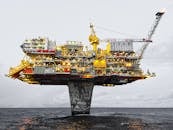 Offshore Drilling Rig on Body of Water