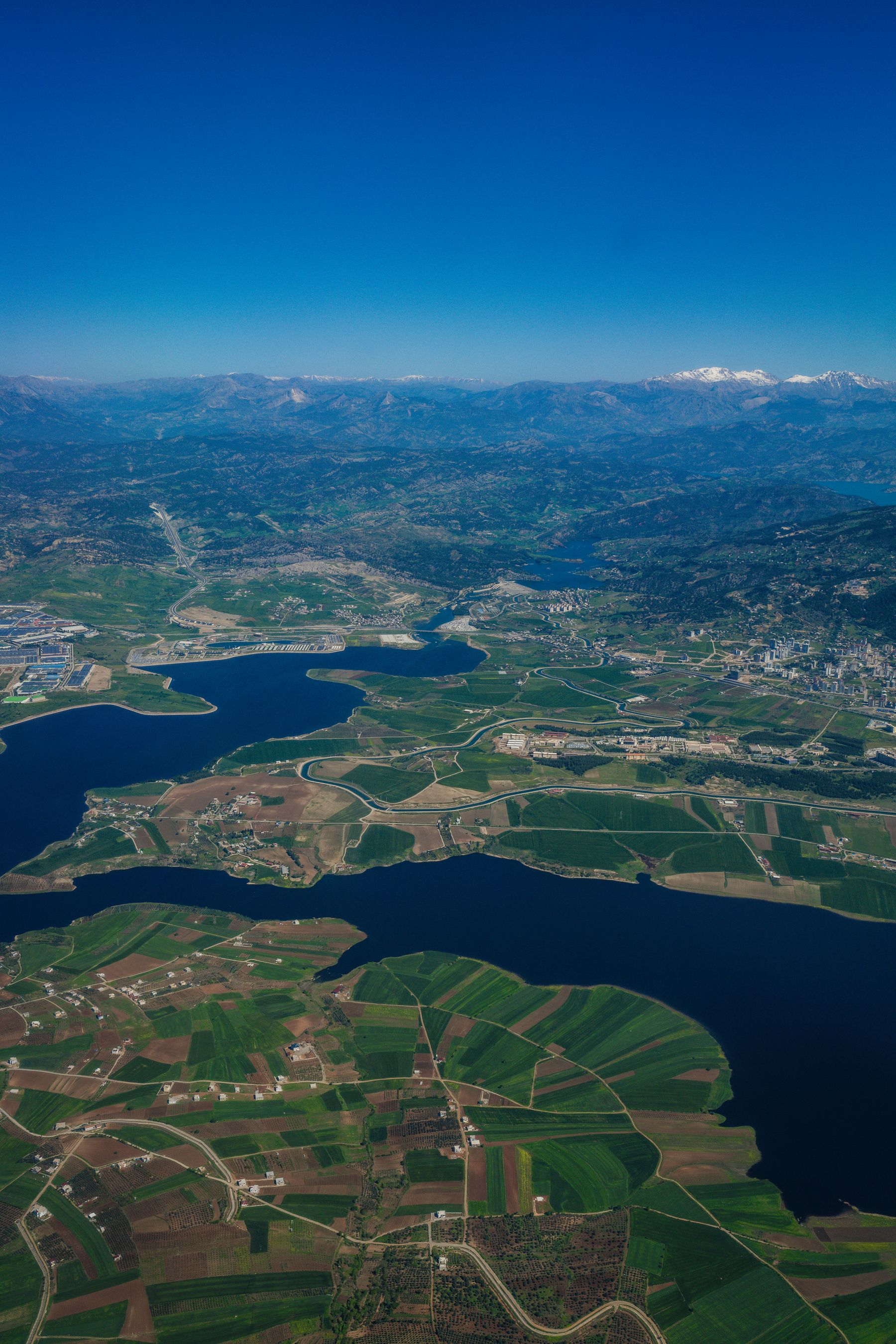Water reservoir and regional landscape